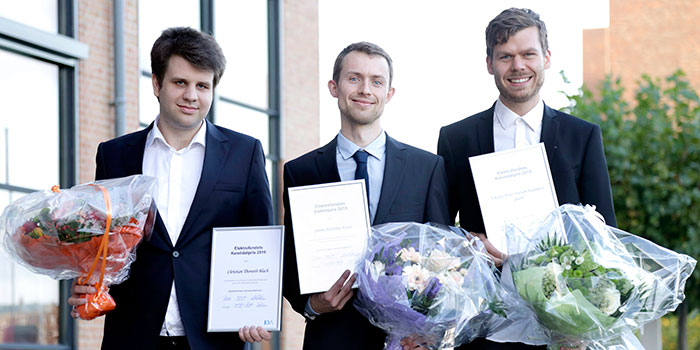 From left Christian Thorseth Blach, Søren Helstrup Kvist and Nikolaj Kammersgaard (Photo: Henrik Frydkjær)