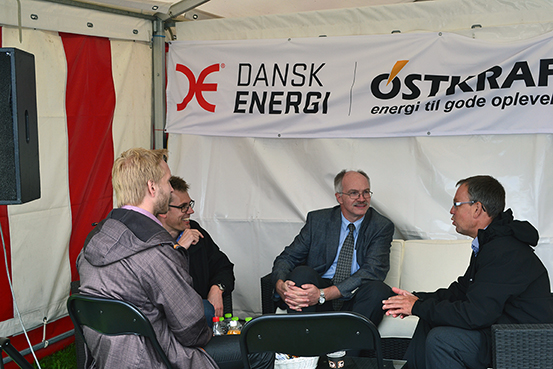 DTU President Anders Bjarklev met with CEO Ole S. Mortensen, Østkraft, the local energy company of Bornholm. (Photo: DTU Elektro)