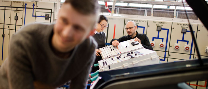 Electric Vehicle Lab at PowerLabDK (Risø)-Photo: Torben Nielsen